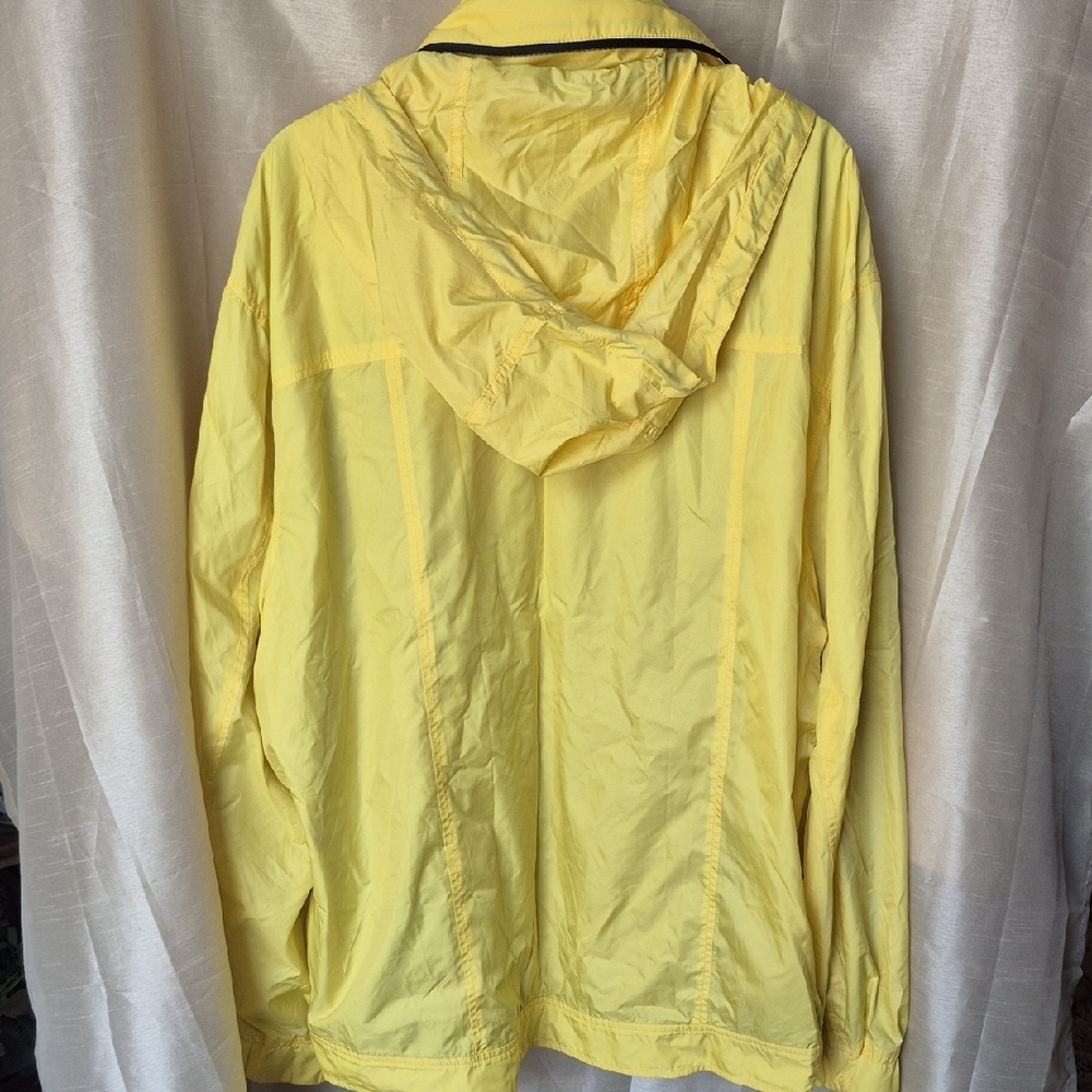 DKNY Men's Vibrant Yellow Windbreaker- XXL - Picture 12 of 15